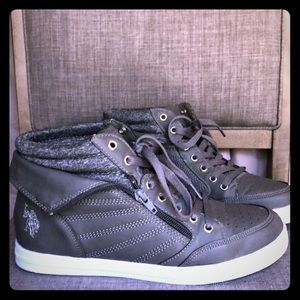 Gray High Top Sneakers